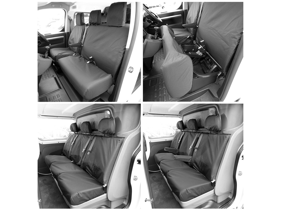 Tailored PU Seat Covers black for Fiat Scudo Van (2022-ON)