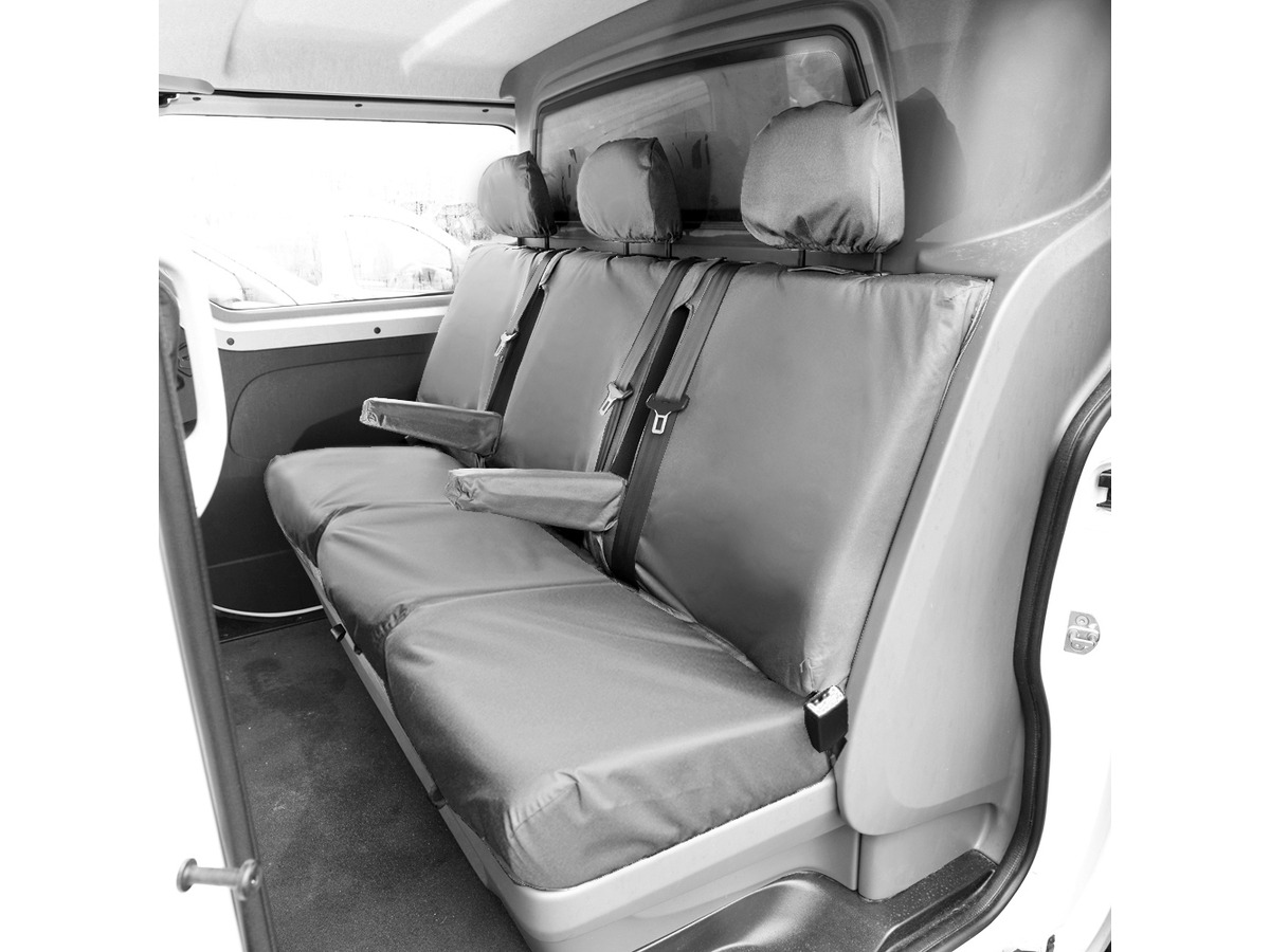 Tailored PU Seat Covers Grey for Citroen Dispatch (2007-ON)