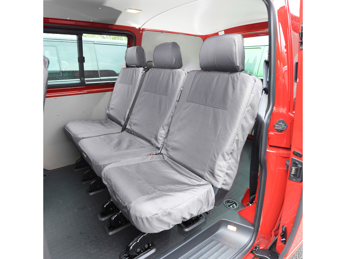 Tailored PU Seat Covers Grey for Volkswagen (VW) Transporter Shuttle T5/T5.1 (2003-2015)